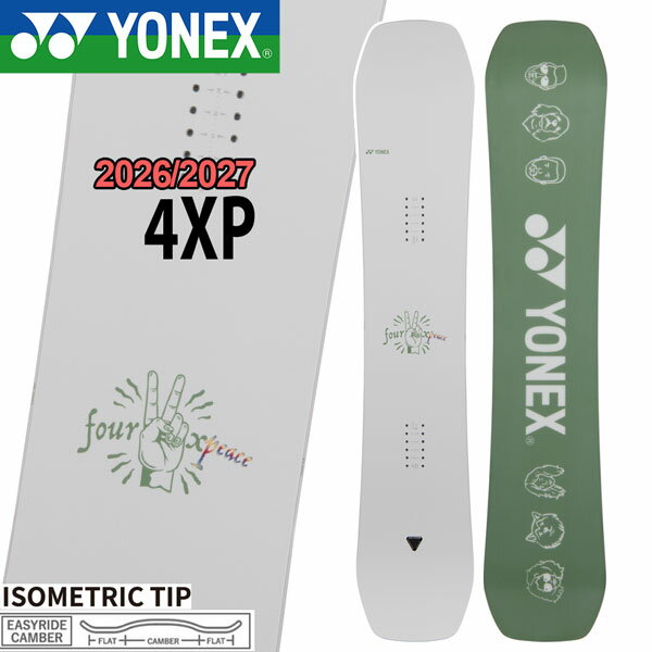 Other - 予約 26-27 YONEX 4XP ヨネックス フォーエックスピー スノーボード 板 パーク オールラウンド ツインチップ 初心者 グラトリ メンズ レディース 26-27-BO-YNX 138 143 148 151 154 157W 160W