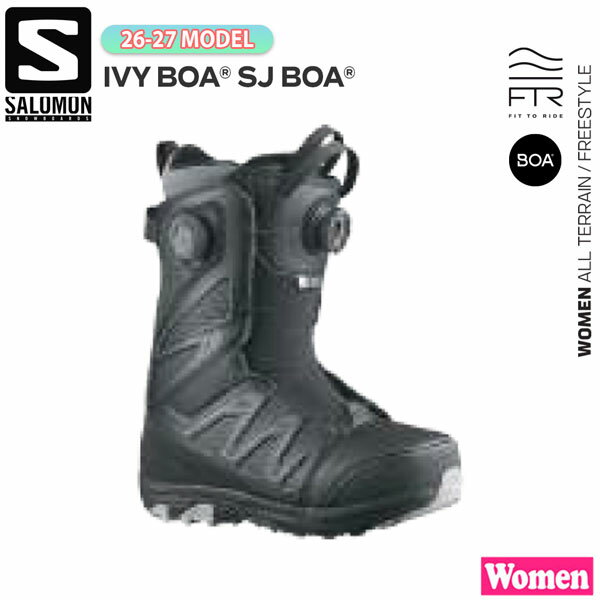 乐天商城 - 予約 26-27モデル SALOMON IVY BOA SJ BOA スノーボード ブーツ レディース サロモン グラトリ パーク BOA フリースタイル やわらかめ 女性用 正規品 26-27-BT-SLM 22 22.5 23 23.5 24 24.5 25 25.5 26