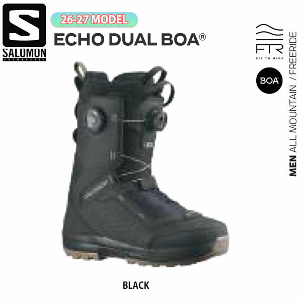 �\�� 26-27���f�� SALOMON ECHO DUAL BOA �X�m�[�{�[�h �u�[�c �T������ �G�R�[�f���A���{�A �t���[���C�h �n�C�G���h �f���A��BOA �J�[�r���O ������ �p...