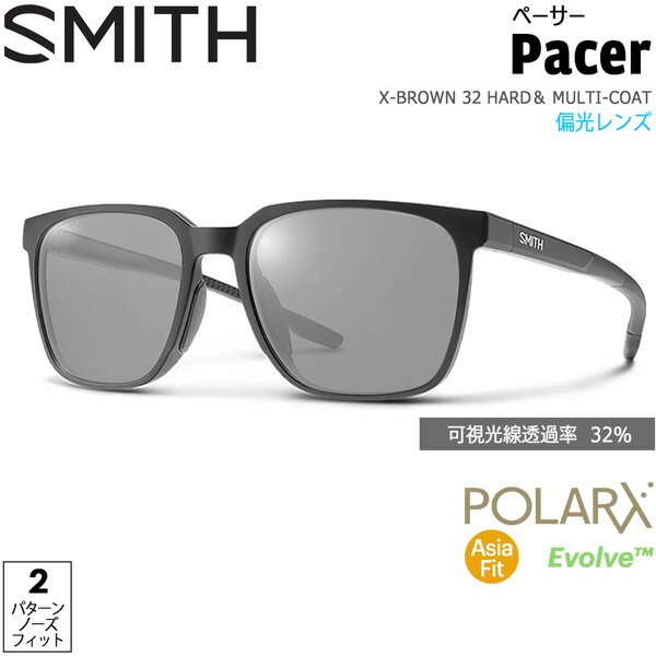 樂天商城 - SMITH スミス PACER ペーサー MATTE BLACK X-GRAY 27 HARD＆ MULTI-COAT ポララックス偏光レンズ サングラス 釣り 登山 ゴルフ 自転車 ラン ドライブ ウインタースポーツ
