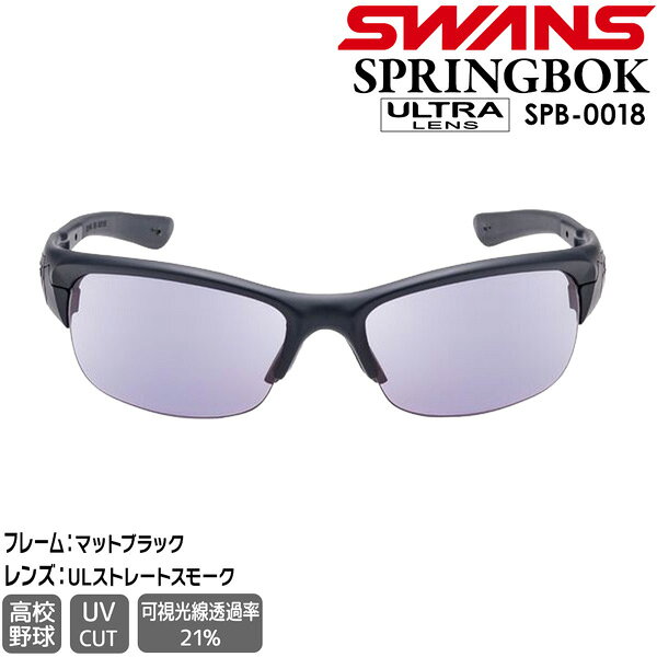 SWANS スワンズ サングラス SPRINGBOK SPB-0018 MBK ULTRA LENS for BALL SPORTSモ...
