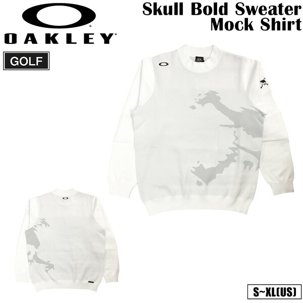 オークリー スカル ゴルフ OAKLEY SKULL BOLD セーター モック シャツ ポリエステル