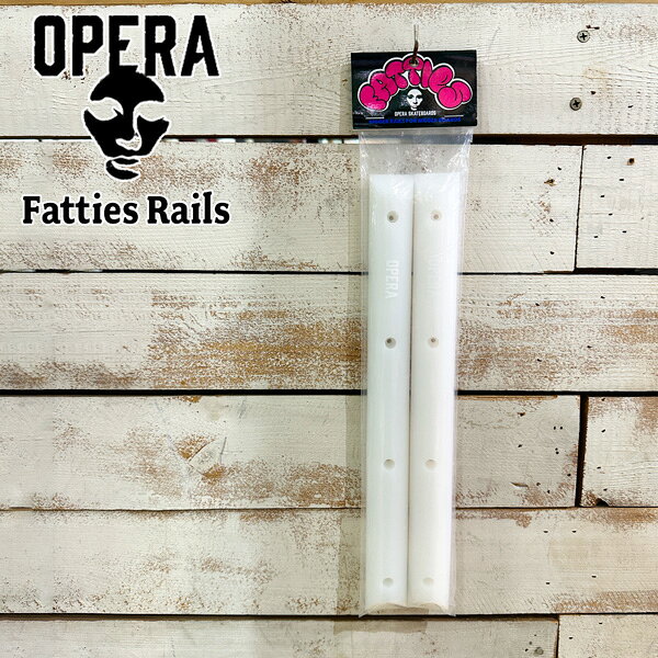 Fatties Rails - ホワイト - ずっと信頼され続けているオールドスクール 仕様アップグレード。 レールはグラフィックを保護し、 無加工のメープル板よりも滑走速度が速く、 グラブをしっかりと固定できる 場所を提供します。 取り付け金具付きレールセット 大きなボードには大きなレールを。 ネジで固定するだけの5分間の簡単取り付け。 ※使用している画像はメーカー画像と 当ショップstaffが撮影したもの、 両方を使用しております。 商品の色味が実物と異なって見える場合が ございます。予めご了承ください。 【正規取り扱い店】 ●BRAND：OPERA(オペラ) ●品番：ADV-OPERA-06 ●品名：Fatties Rails 約32.5x3.1cm 2本 取付ビス付き OPERA Fatties Rails 約32.5x3.1cm 2本 取付ビス付き メール便配送 OPERA ファッティーズレール スケートボード デッキレール スケボー カスタムパーツ 32.5cm 3.1cm 2本セット 取付ビス グラインドレール スケートボード用品 デッキカスタム Rails