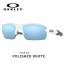 【お得！500円引きクーポン12/26 9:59まで】/オークリー サングラス スポーツ フラック OAKLEY FLAK XS フレーム：Polished White レンズ：Prizm Deep Water Polarized あす楽