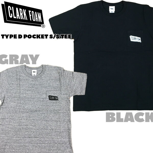 サーフィン CLARKFORM TYPE D POCKET S/S TEE クラークフォーム Tシャツ メール便配送