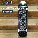 XP{[ Rv[g uCh BLIND OG GRUNGE LOGO BLACK 8.0 x 31.6 EB[ 52mm 92A