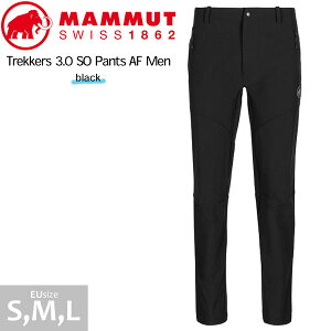 マムート トレッカー 3.0 ソフトシェルパンツ アジアンフィット メンズ カラー：ブラック MAMMUT Trekkers 3.0 SO Pants AF Men black
