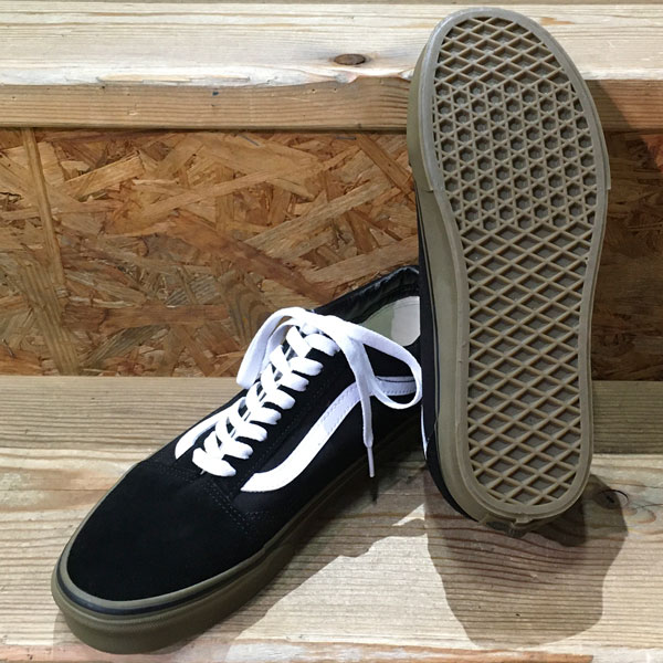 VANS オールドスクール OLD SKOOL ヴァンズ USモデル スニーカー SK8 VN0001R1GI6 (GUMSOLE) BLACK/MEDIUM GUM