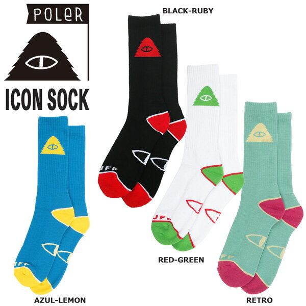 人気ブランド キャンプ スノーボード 21-22 POLER ポーラー ICON SOCK アイコンソックス アパレル ファッション おしゃれ