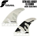 T[tB t[`[tB FUTURES RTM HEX JORDY (M) CAMO TRI FIN BLK/WHT {Ki