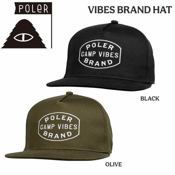 ファッション ストリート 帽子 22SP POLER ポーラー VIBES BRAND HAT バイブスブランドハット