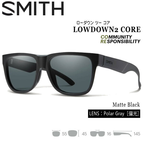 樂天商城 - サングラス SMITH スミス LOWDOWN2 CORE ローダウンツーコア MATTE BLACK POLAR GRAY 山 海 釣り