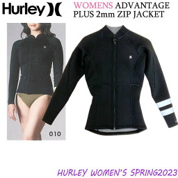 ウエットスーツ ジャケット ハーレー 23 HURLEY WMS ADVANTAGE PLUS 2mm ZIP JACKET レディース フロントジップ 日本規格正規品