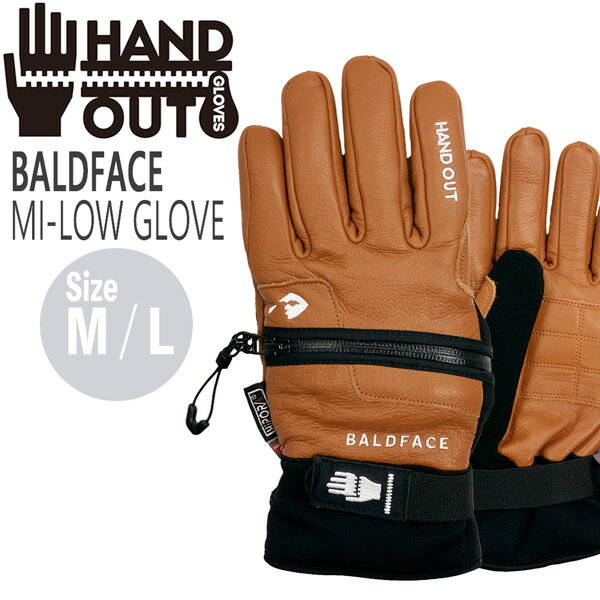 スキー スノーボード グローブ 23-24 HANDOUT GLOVES ハンドアウト BALDFACE MI-LOW GLOVES バルドフェイスマイロウグローブ 23-24-GR-HOT 5本指 あたたかい 手が出る