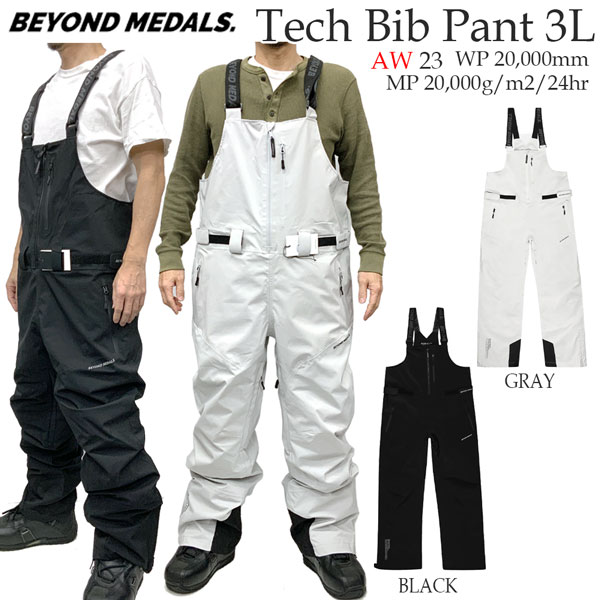 スノーボード ウエア BEYONDMEDALS ビヨンドメダル TECH BIB PANT 3L テックビブパンツ3L 23-24-PT-BML 限定販売 ケビンバックストローム トアランドストーム