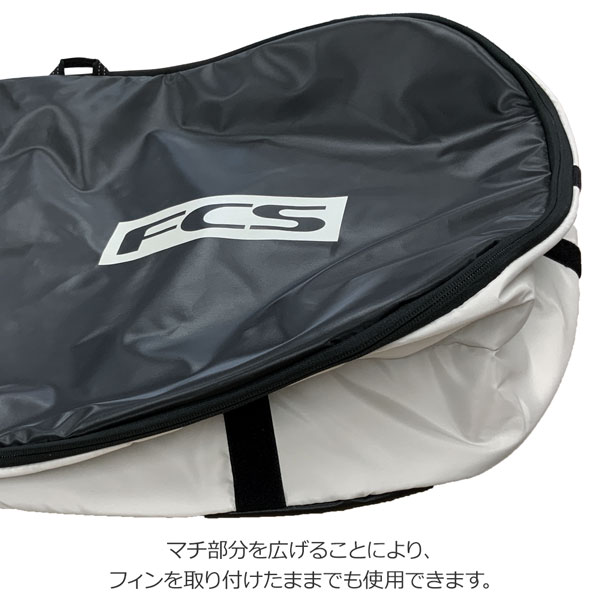 MOVE selectのサーフィン ボードケース FCS エフシーエス Day Fun Board 7'6 Black/Warm Grey ファンボード用 ハードケース｜アングル3