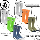 ファッション 靴下 24SS VOLCOM ボルコム FULL STONE SOCK 3PK フルストーンソックス3P