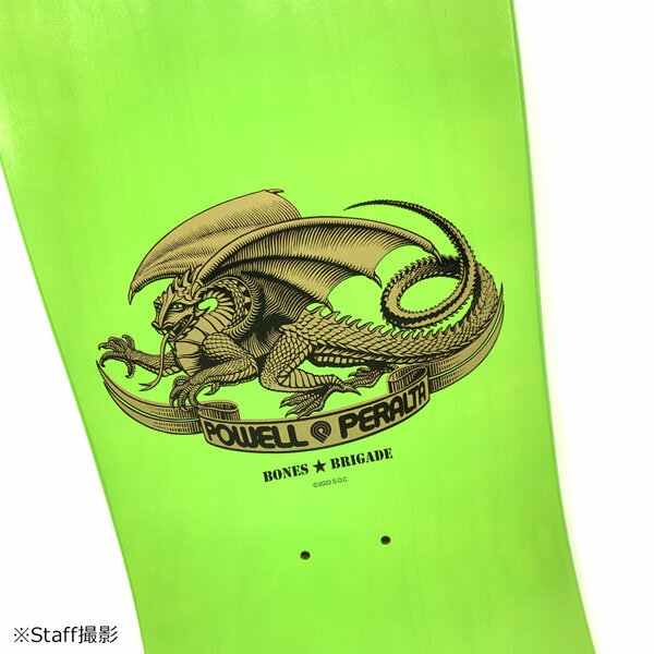 スケボー デッキ パウエルペラルタ ボーンズ ブリゲード15 トニーホーク BONES BRIGADE HAWK SERIES 15 DECKS LIME 3