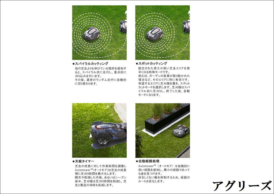 ハスクバーナー オートモア305 ロボット芝刈機 Sキット付
