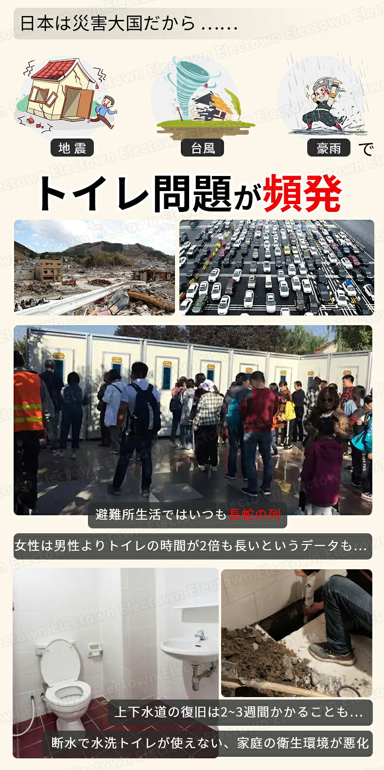 防災グッズ 簡易トイレ 折りたたみ ポータブルトイレ 携帯トイレ 防災トイレ 緊急トイレ 災害用 非常用 多用途 椅子 防災グッズ 処理袋付 車 介護 車中泊 キャンプ アウトドア 登山 避難 緊急 携帯 野外 便器 踏み台 耐荷重100kg 排便袋&凝固剤付き ahanashop-10004240 ElecTown サンプル画像2
