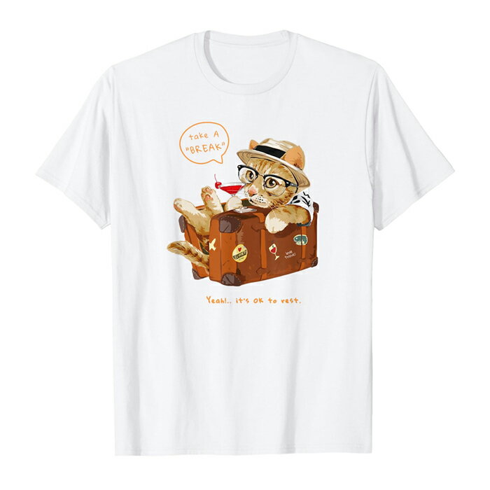 Tシャツ 猫 旅 おもしろ ねこ 半袖 長袖 ...の紹介画像2