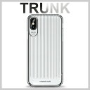 iPhoneX ケース 耐衝撃 iPhoneXケース トランク iPhone X テン オシャレ ジャケット ストレート スマホケース TRUNK