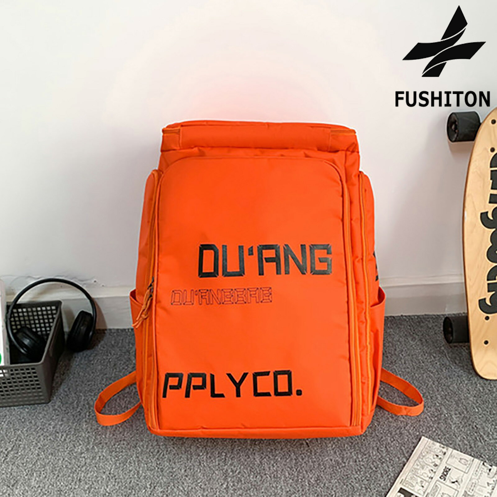 【送料無料】バッグ 大容量 スクエア型 リュックサック 軽量 オックスフォード生地 ポリエステル 旅行 ..