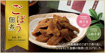 【公式】【国産ごぼう配合】牛蒡ごぼう&山椒ごぼうの佃煮6袋詰め合わせセット