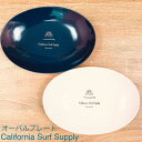 California Surf Supply オーバル プレート カリフォルニア サーフ サプライ 24cm 西海岸 スマイル ニコちゃん