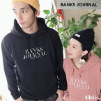 BANKS JOURNAL バンクス ジャーナル プルオーバー パーカーオーガニック HEADING HOOD SALMON DIRTY BLACK organic サーモン ロゴ 刺繍 バイロン ベイ 東京 カルフォルニア オーストラリア Australia TOKYO California LA サーフ SURF メンズ レディース