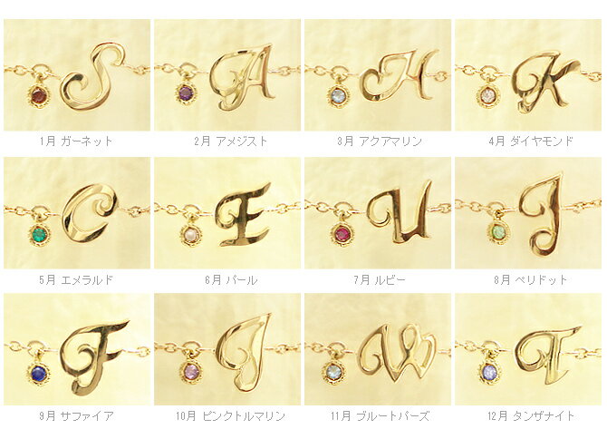 K18 ゴールド イニシャル ダイヤモンド ブレスレット 「Inizia -イニシア- 」18K 18金 YG WG PG イエローゴールド ホワイトゴールド ピンクゴールド ミル フリー アルファベット ギフト プレゼント 532P17Sep16
