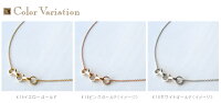 【新作】K18ゴールド5リングネックレス「Quintetto-クインテット-」18K18金YGWGPGイエローゴールドホワイトゴールドピンクゴールド華奢ギフトプレゼント【送料無料】532P17Sep16