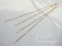 K18ゴールド ピアスチャーム/ペア「フラーボ・スレッド」18K 18金 YG PG WG イエローゴールド ピンクゴールド ホワイトゴールド ギフト プレゼン...