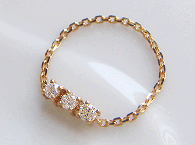 K18 ゴールド ダイヤモンド チェーンリング 「 コディーノ グロッソ 」18K 18金 YG WG PG イエローゴールド ホワイトゴールド ピンクゴールド プレゼント ギフト H SI重ね着け スタッキング ファランジ *2504 K18 ゴールド ダイヤモンド チェーンリング 「 コディーノ グロッソ 」18K 18金 YG WG PG イエローゴールド ホワイトゴールド ピンクゴールド プレゼント ギフト H SI重ね着け スタッキング ファランジ *2504