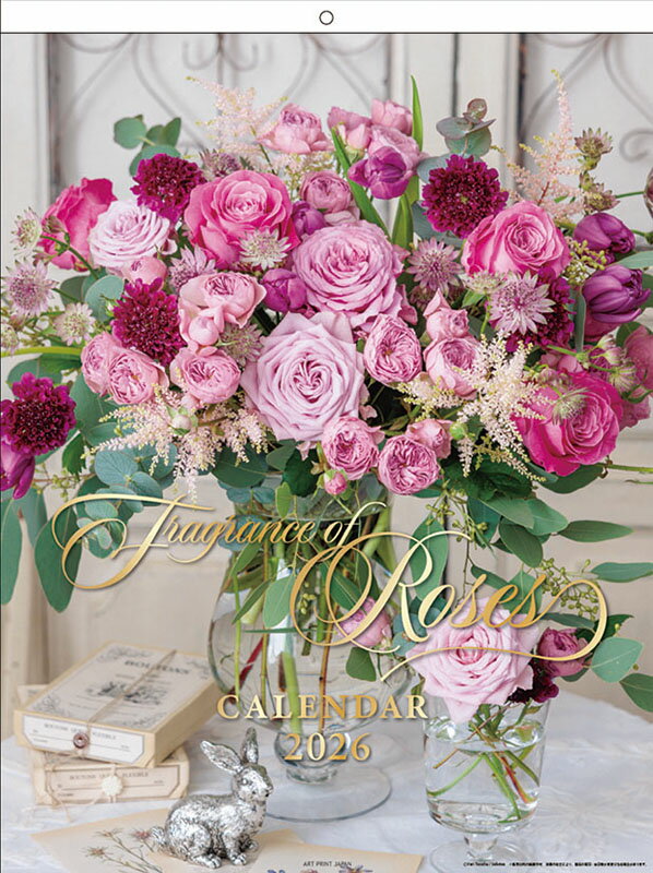 【送料込み】【取寄商品】 2026年カレンダーばらの香り26CL-0507[9/20発売]