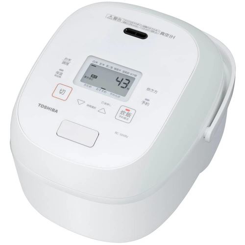 【送料無料】 RC-10VRV W　真空IHジャー炊飯器（5.5合炊き） 炎匠炊き東芝