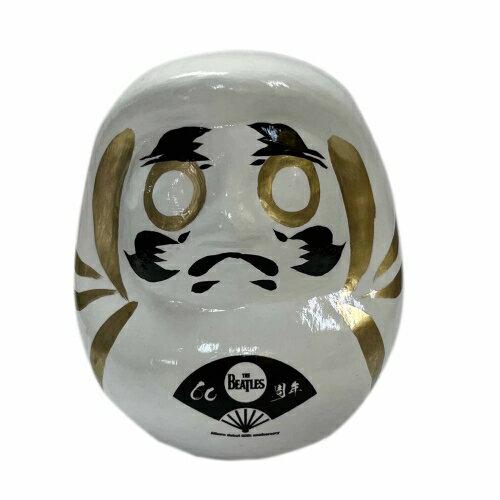 【送料無料】 だるま特大(白)扇子柄斎藤企画