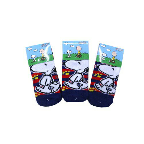 【送料無料】 キャラクターソックスKIDS (スヌーピー) （単色) (13-18cm) (3足セット)みっとめるへん社