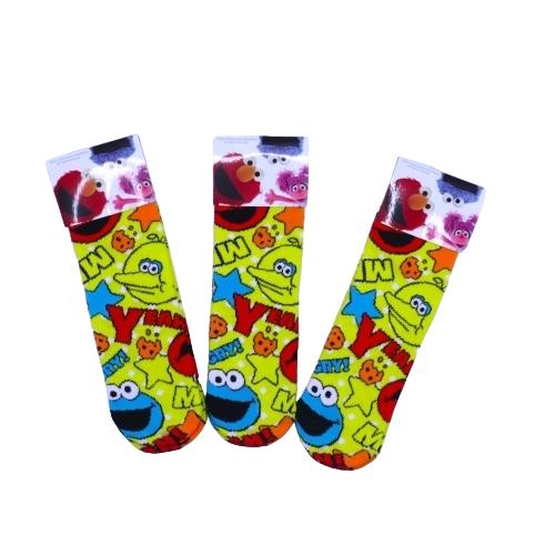 【送料無料】 版権 キッズソックス (セサミストリート)(13-18cm)(3足セット)みっとめるへん社 【送料無料】 版権 キッズソックス (セサミストリート)(13-18cm)(3足セット)みっとめるへん社