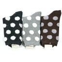 【送料無料】 クルーソックス (ブラック・ライトグレー・ブラウン) (23-25cm) (3足セット)みっとめるへん社(4)