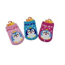 【送料無料】 ピンク、ブルー、レッド(ぺんぎん)(10-15cm)(1歳〜3歳)(3足セット)みっとめるへん社(4)