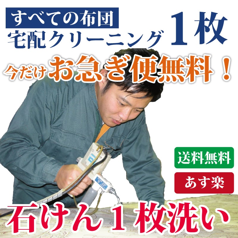 ＼楽天SS期間P3倍／ 布団クリーニング1枚 送料無料 羽毛布団もOK 布団丸洗い 羊毛・こたつ布団 シングル・ダブル・掛布団・敷き布団・毛布・枕・座布団も！ まさつレスクリーニング トコジラミ対策