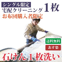 ＼お買い物マラソンP3倍27日まで／ 【お布団購入者限定】 布団クリーニング 布団丸洗い シングルサイズ限定コース1枚【送料無料※一部地域除く】お引越先へお届け可能 ダニカビも除去します 毛布・枕・座布団も♪