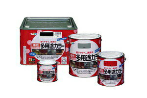 【ポイント10倍！6/20の0時〜23時59分まで】アサヒペン 1/5L 油性多用途カラー　カラー選