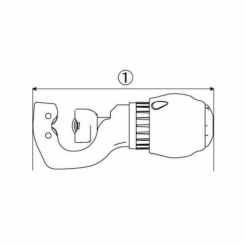 【ポイント10倍！5/10の0時～23時59分まで】エビ【ロブテックス】 TC127 バリの出にくいチューブカッター　一般冷媒配管用銅管専用 3