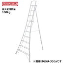 長谷川工業 #10025 GSU-300a 上枠付三脚脚立 グリーンステップ