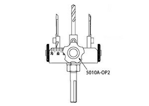 スターエム/STAR-M #5010A-OP2 超硬アジャスト自在錐　No.5010AT用　黒ハンドル（1ヶ）