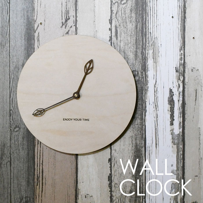 壁掛時計 おしゃれ かわいい 木製 北欧 アナログ 丸 メープル材 シンプル 木 白木 高級 モダン ナチュラル 直径30cm 壁掛け時計