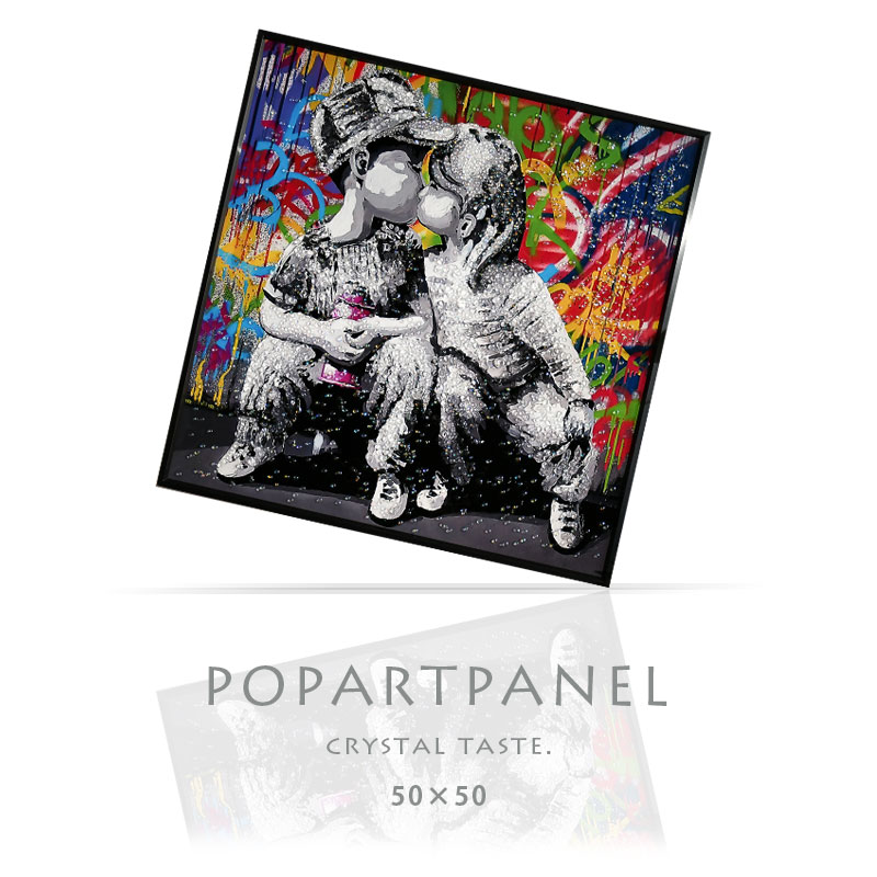 水晶絵調 アートポスター アートパネル 写真 フレーム付き 50×50cm ポスター ポップアート 壁掛け アートフレーム 絵画 額付き モダン おしゃれ ポップ