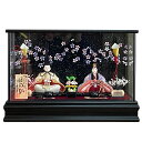 雛人形 久月作 ケース入り コンパクト おしゃれ 木目込み 親王飾り ほのかケース飾り モダン セット 小さい ひな人形